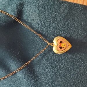 Disney heart locket necklace